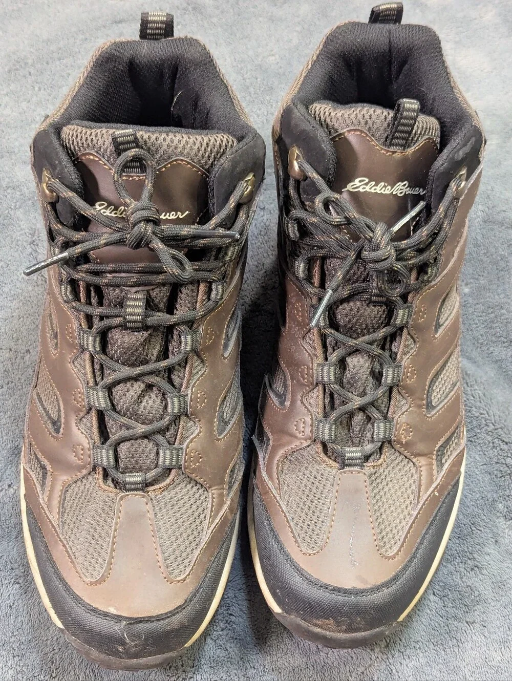 Eddie Bauer Men's Leather Graham Waterproof Hiking Boot, Cushioned Insole Sz 11